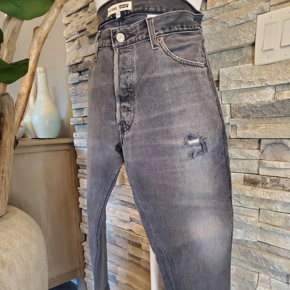 *Rare* Re/Done Levi's Black Denim Jeans